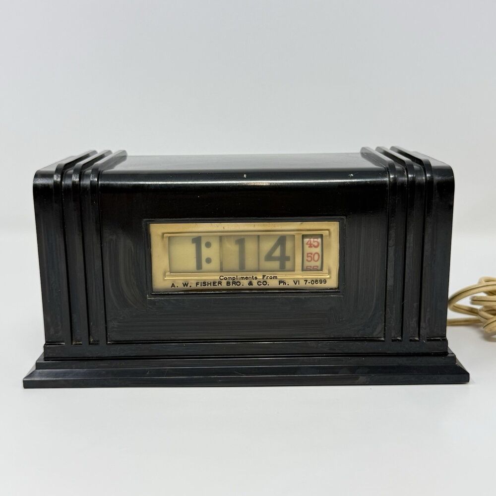 Tele-Vision Clock Corp A.W. Fisher Bro Co Richfield Oil Advertising Clock 1930